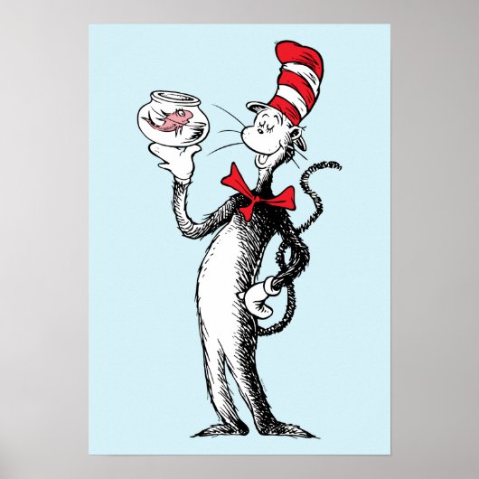 Dr. Seuss | Katze in Hut und Krinklebine Poster (Vorne)