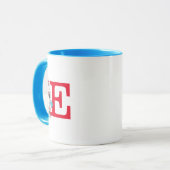 Dr. Seuss Katze mit Hut, Ding Eins Monogramm E Tasse (Vorderseite Links)