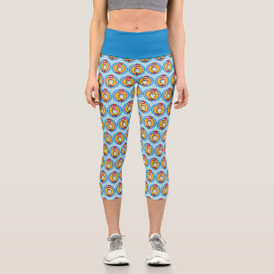 Dr. Seuss   Katze mit Hut Kopf Grafik Capri Leggings