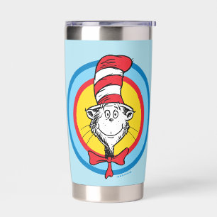 Dr. Seuss   Katze mit Hut Kopf Grafik Thermobecher