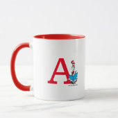 Dr. Seuss Katze mit Hut - Lesemonogramm A Tasse (Links)