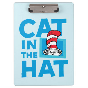 Dr. Seuss Katze mit Hut Logo Klemmbrett
