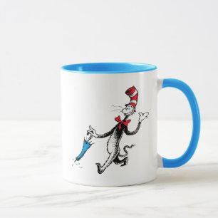 Dr. Seuss Katze mit Hut Regenschirm Spaziergang Tasse