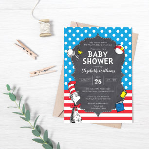 Dr. Seuss Kreidetafel Baby Shower Einladung