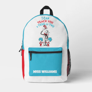 Dr. Seuss   Lehrer, ich kann dir ein oder zwei Din Bedruckter Rucksack