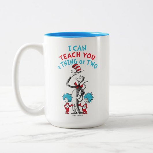 Dr. Seuss | Lehrer Ich kann dir etwas beibringen Zweifarbige Tasse (Links)
