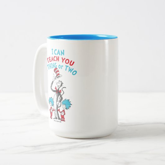 Dr. Seuss | Lehrer Ich kann dir etwas beibringen Zweifarbige Tasse (Vorderseite Links)