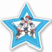 Dr. Seuss | Little Cats USA Hats Graphic Aufkleber (Vorderseite)