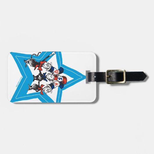 Dr. Seuss | Little Cats USA Hats Graphic Gepäckanhänger (Vorderseite horizontal)