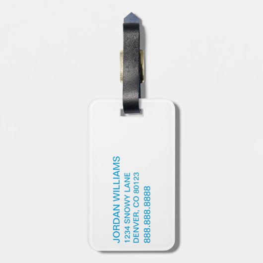 Dr. Seuss | Little Cats USA Hats Graphic Gepäckanhänger (Rückseite vertikal)