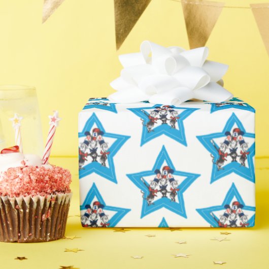 Dr. Seuss | Little Cats USA Hats Graphic Geschenkpapier (Geburtstagsparty)