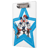 Dr. Seuss | Little Cats USA Hats Graphic Klemmbrett (Links)