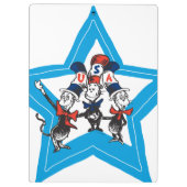 Dr. Seuss | Little Cats USA Hats Graphic Klemmbrett (Rückseite)