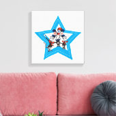Dr. Seuss | Little Cats USA Hats Graphic Leinwanddruck (Insitu (Wohnzimmer))