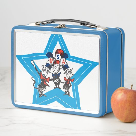 Dr. Seuss | Little Cats USA Hats Graphic Metall Brotdose (Beispiel)