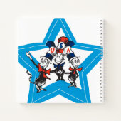 Dr. Seuss | Little Cats USA Hats Graphic Notizblock (Rückseite)