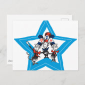 Dr. Seuss | Little Cats USA Hats Graphic Postkarte (Vorne/Hinten)