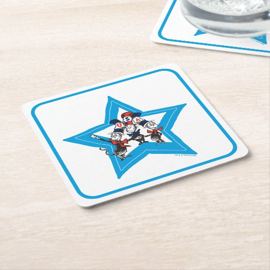 Dr. Seuss | Little Cats USA Hats Graphic Rechteckiger Pappuntersetzer (angewinkelt)