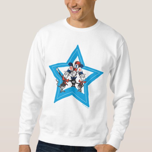 Dr. Seuss | Little Cats USA Hats Graphic Sweatshirt (Vorderseite)