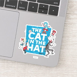 Dr. Seuss   Logo der Katze im Hut - Figuren Aufkleber