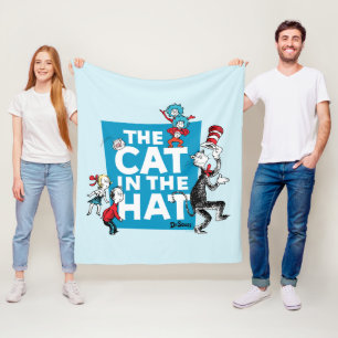 Dr. Seuss   Logo der Katze im Hut - Figuren Fleecedecke
