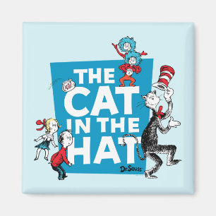 Dr. Seuss Logo der Katze im Hut - Figuren Magnet