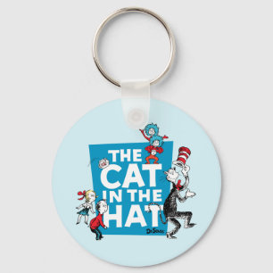 Dr. Seuss   Logo der Katze im Hut - Figuren Schlüsselanhänger