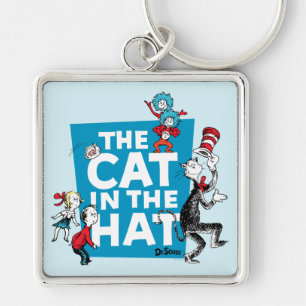 Dr. Seuss   Logo der Katze im Hut - Figuren Schlüsselanhänger