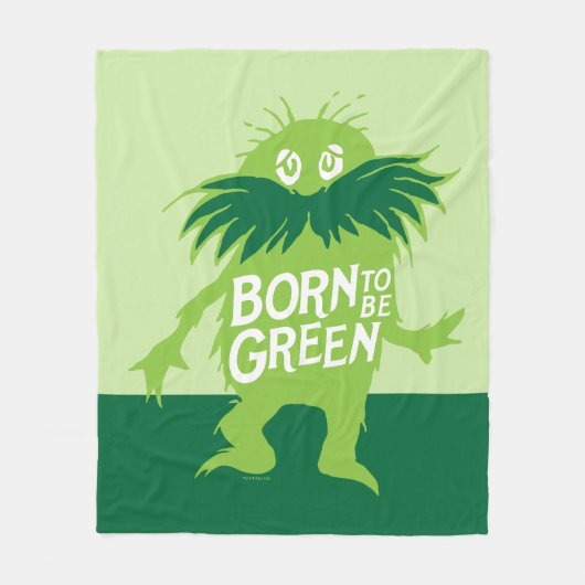 Dr. Seuss | Lorax - Geboren grün sein Fleecedecke (Vorderseite)