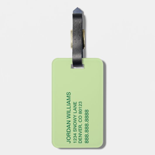 Dr. Seuss | Lorax - Geboren grün sein Gepäckanhänger (Rückseite vertikal)