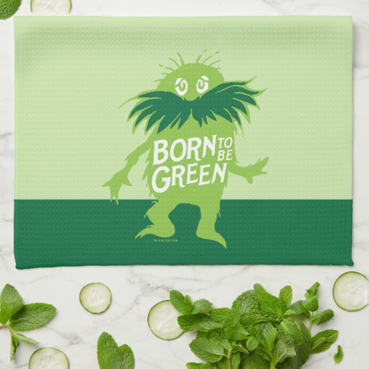 Dr. Seuss | Lorax - Geboren grün sein Geschirrtuch (Gefaltet)