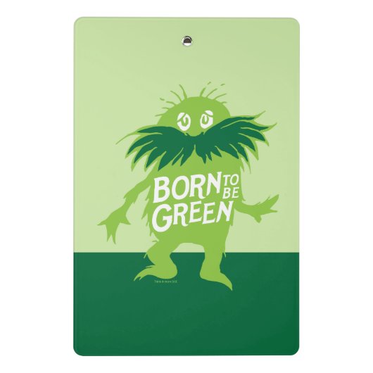 Dr. Seuss | Lorax - Geboren grün sein Mini Klemmbrett (Rückseite)