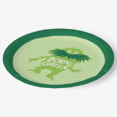 Dr. Seuss | Lorax - Geboren grün sein Pappteller (Schrägansicht)