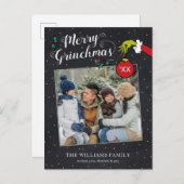 Dr. Seuss | Merry Grinchmas Feiertagspostkarte (Vorne/Hinten)
