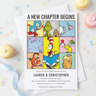 Dr. Seuss Neues Kapitel Beginnt Collage Babyparty Einladung