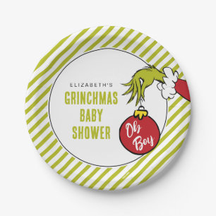 Dr. Seuss Oh Boy Grinch Baby Showdusche Pappteller