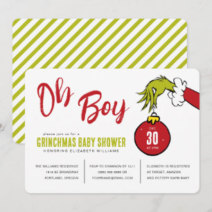 Dr. Seuss   Oh Boy Grinch Baby Shower