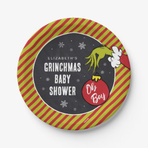 Dr. Seuss Oh Boy Grinch Baby Shower Papierplatte Pappteller