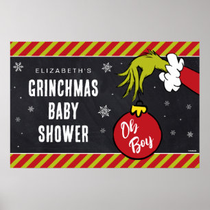 Dr. Seuss Oh Boy Grinch Babyparty Poster
