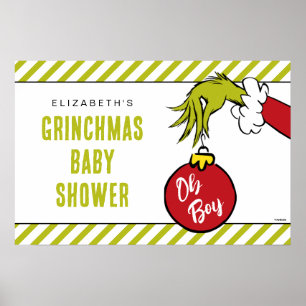 Dr. Seuss Oh Boy Grinch Babyparty Poster