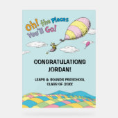 Dr. Seuss | Oh, die Orte, an die du gehen wirst! A Acrylschild (Vorderseite)