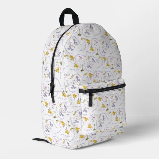 Dr. Seuss "Oh, die Orte, an die du gehen wirst!" Bedruckter Rucksack (Rückseitige Ecke links)