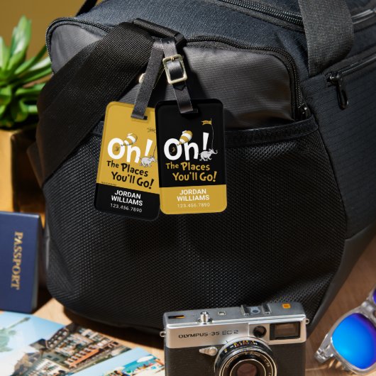 Dr. Seuss | Oh, die Orte, an die du gehen wirst! R Gepäckanhänger (Vorderseite & Rückseite)