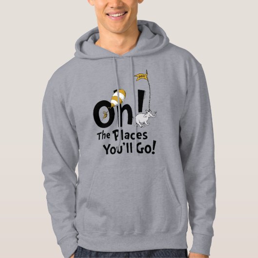 Dr. Seuss | Oh, die Orte, an die du gehen wirst! R Hoodie (Vorderseite)