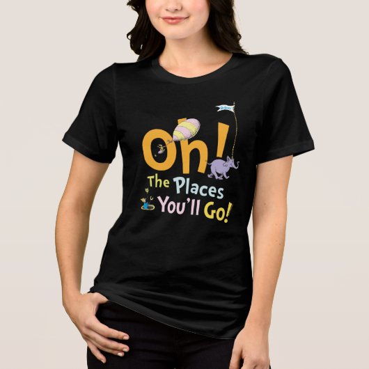 Dr. Seuss | Oh! Die Plätze-Parade Tri-Blend Shirt (Vorderseite)