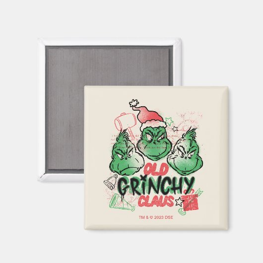 Dr. Seuss | Old Grinch Claus Magnet (Vorderseite/Rückseite)