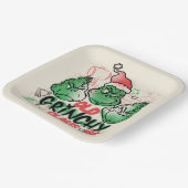 Dr. Seuss | Old Grinch Claus Pappteller (Gewinkelt)