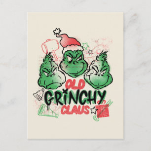 Dr. Seuss   Old Grinch Claus Postkarte