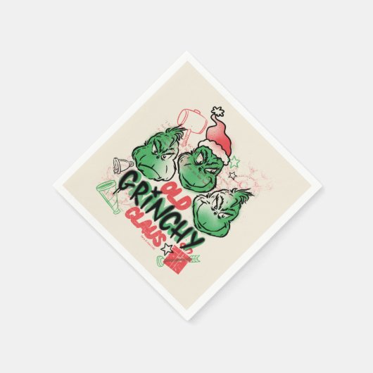 Dr. Seuss | Old Grinch Claus Serviette (Ecke)