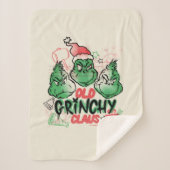 Dr. Seuss | Old Grinch Claus Sherpadecke (Vorderseite)